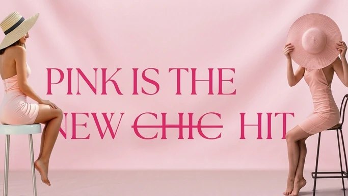 Pink is the new chic hit avec escarpin et verre de ros&eacute;