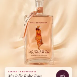 Ma Jolie Robe Rose 2025, carton de 6 bouteilles de 75 cl